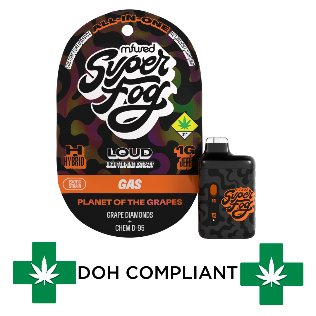 Photograph of product: DOH | Planet of the Grapes Super Fog Loud Disposable Cartridge | 1g
