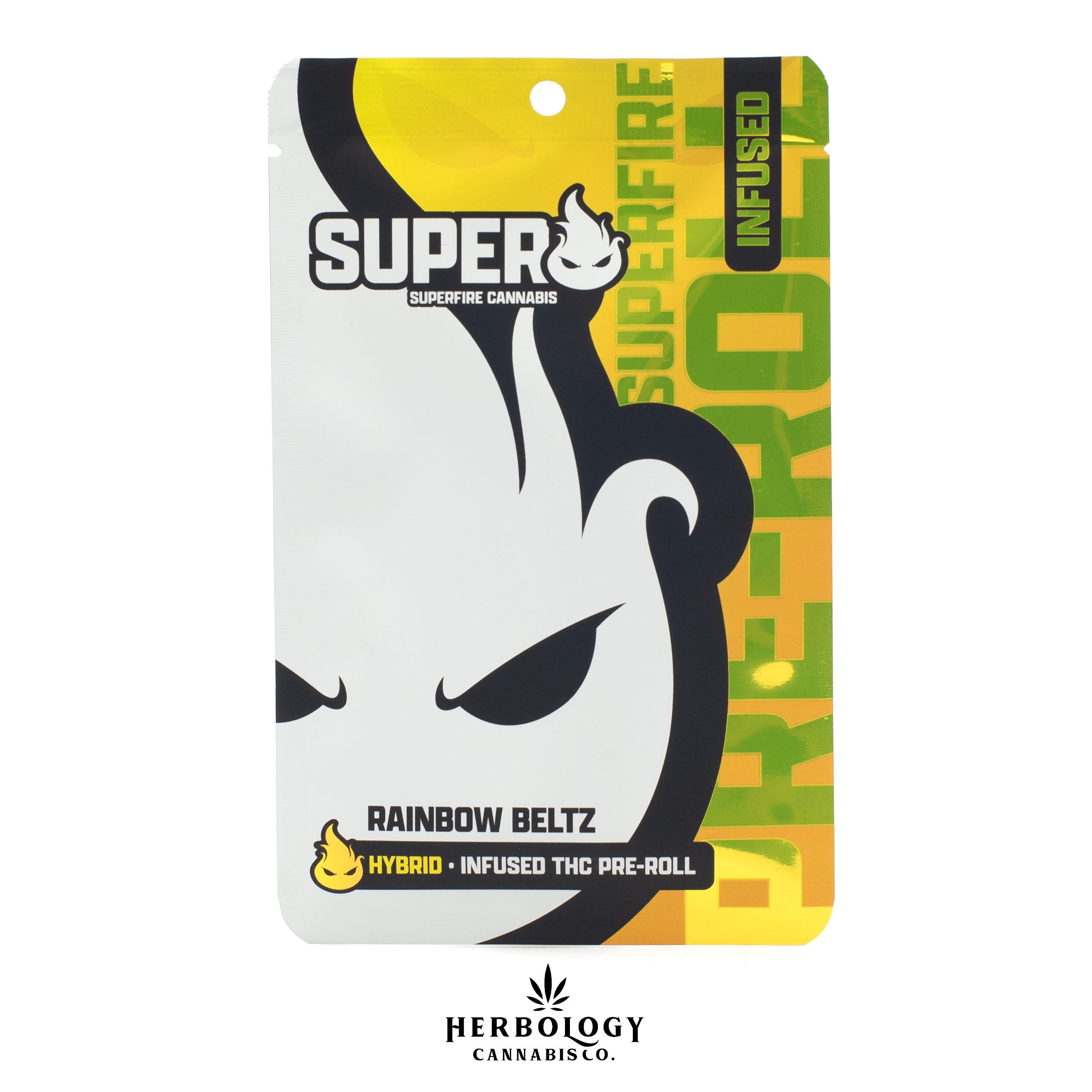 Photograph of product: Superfire | Infused Pre-Roll | Rainbow Beltz | 1.2g