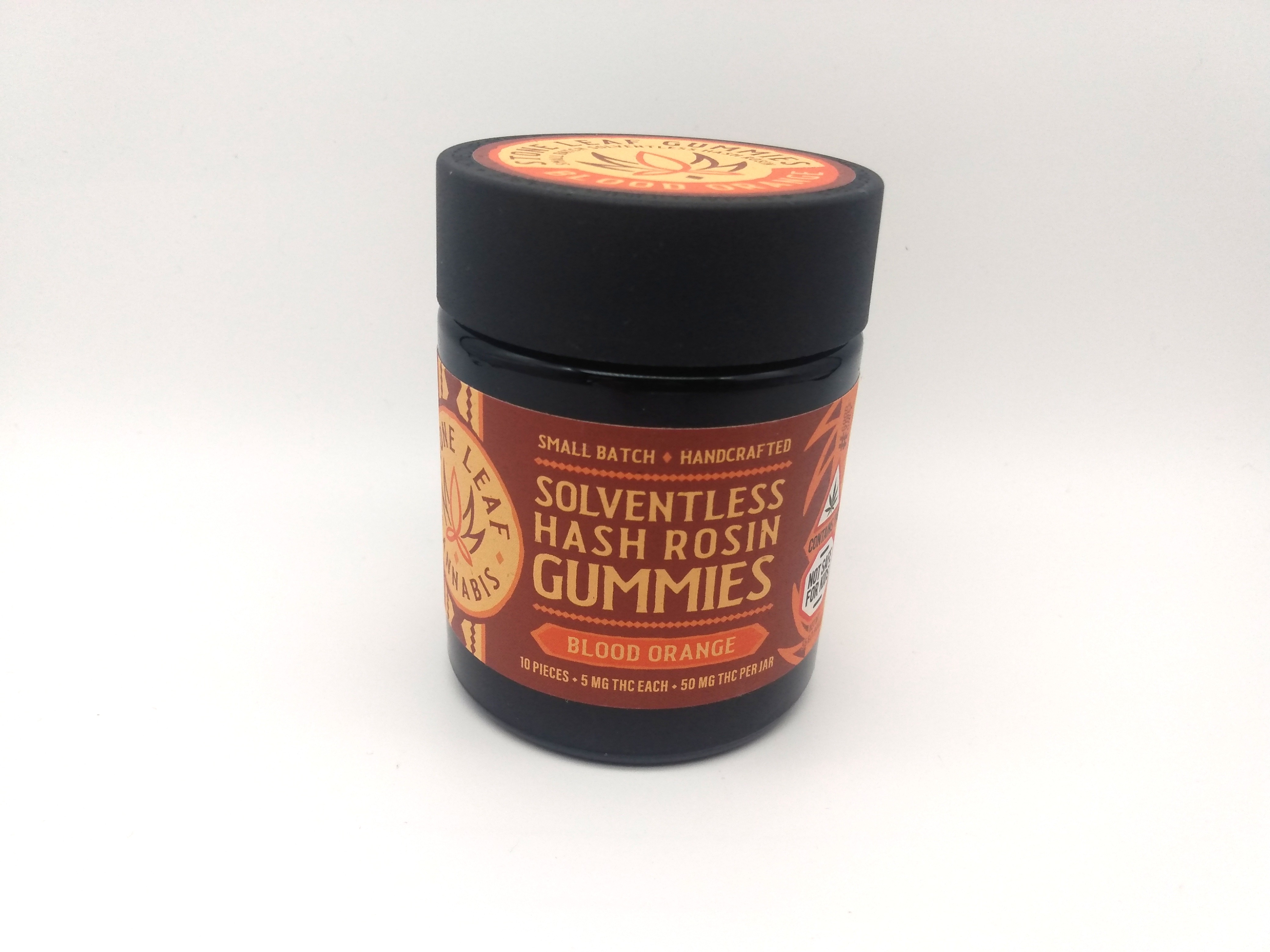 Photograph of product: Stone Leaf | Blood Orange Gummies | Edibles | 5 mg x 10