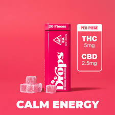 Photograph of product: Raspberry 100mg TH-oui; 50mg CBD 20pk - Drops