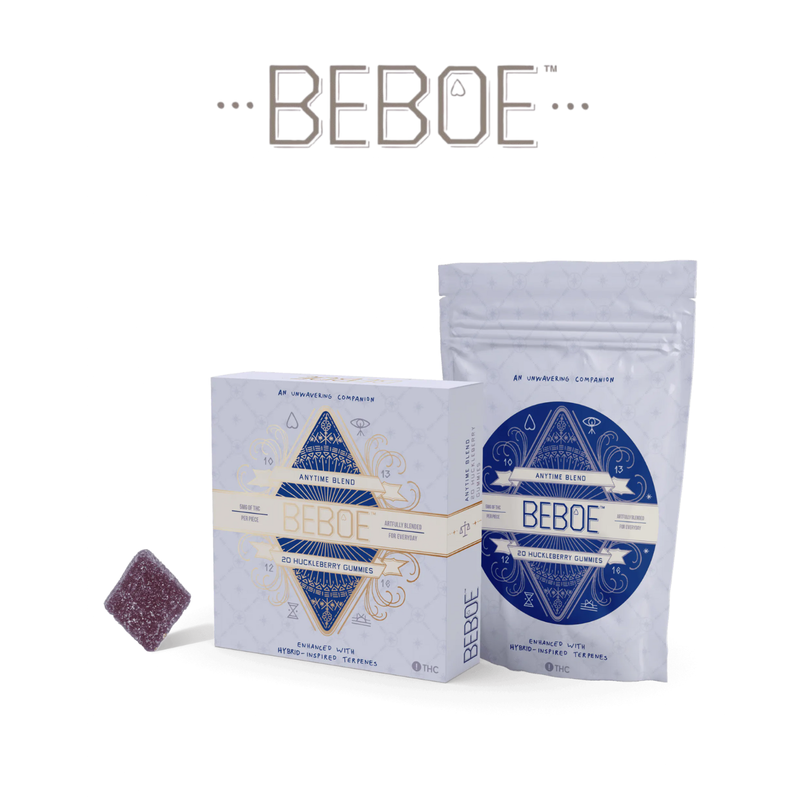 Photograph of product: Beboe Gummies 20pk | Huckleberry (Anytime Blend)