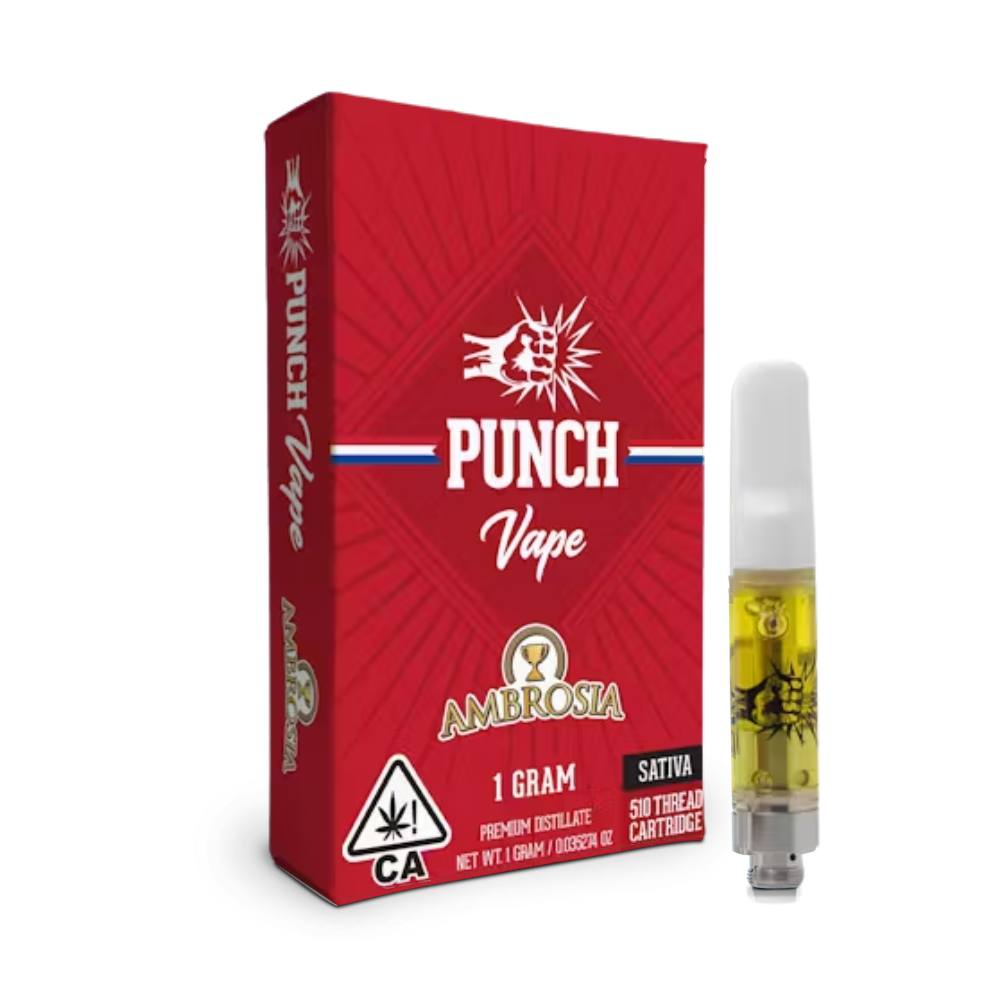 Photograph of product: AMBROSIA - DISTILLATE CART 1G - PUNCH EXTRACTS