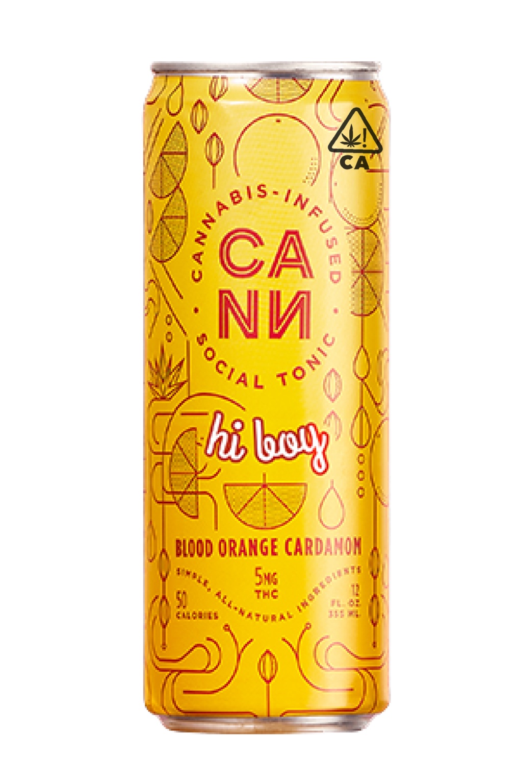 Photograph of product: CANN | Bev 4mg CBD/2mg THC | Blood Orange Cardamom (6PK)