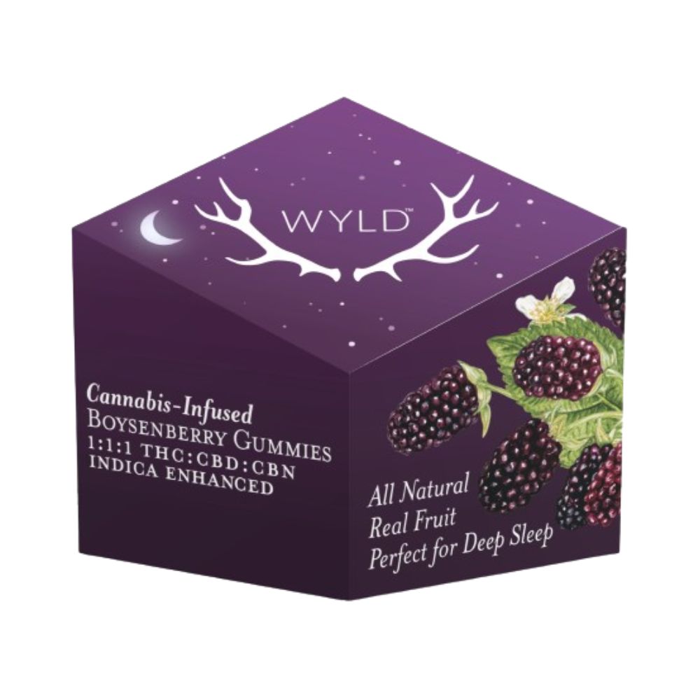 Photograph of product: BOYSENBERRY TH-oui:CBD:CBN 1:1:1 100MG