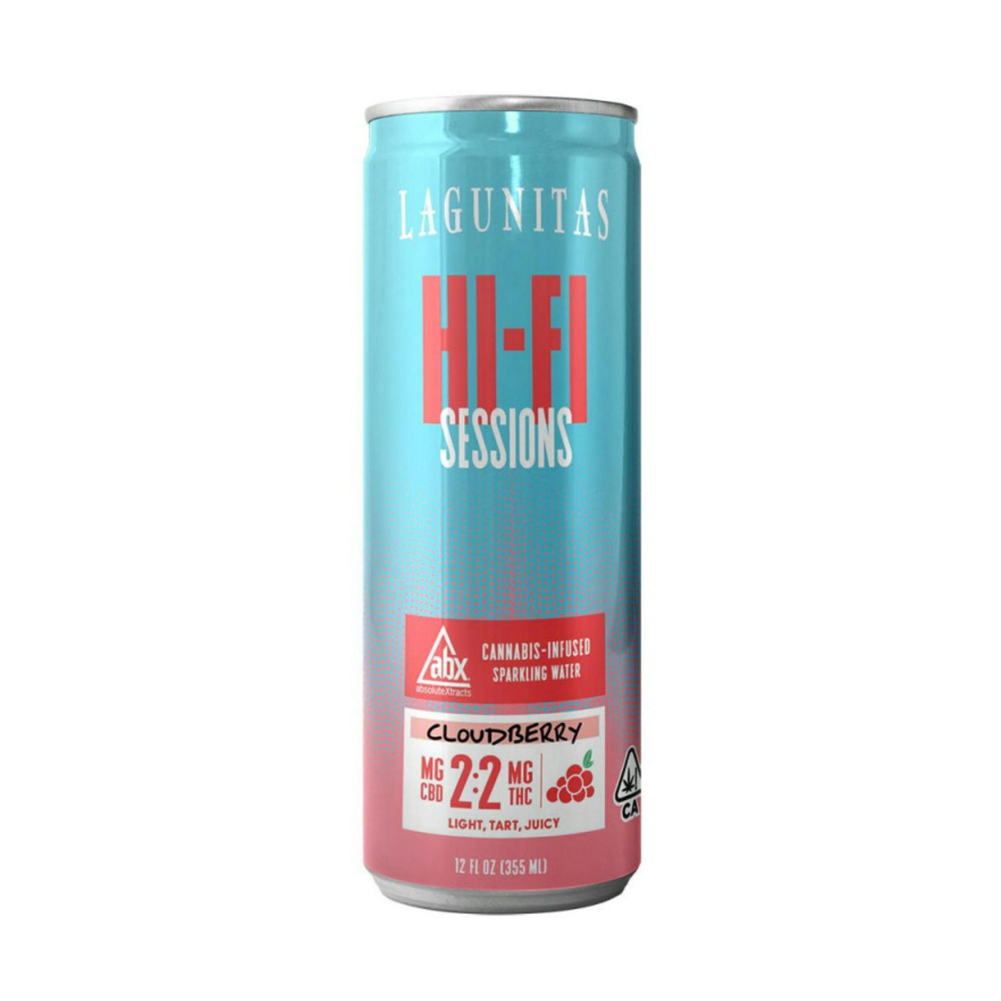 Photograph of product: AbsoluteXtracts Lagunitas Hi-Fi Beverage - Cloudberry 2:2 TH-oui:CBD 2mg (1ct)