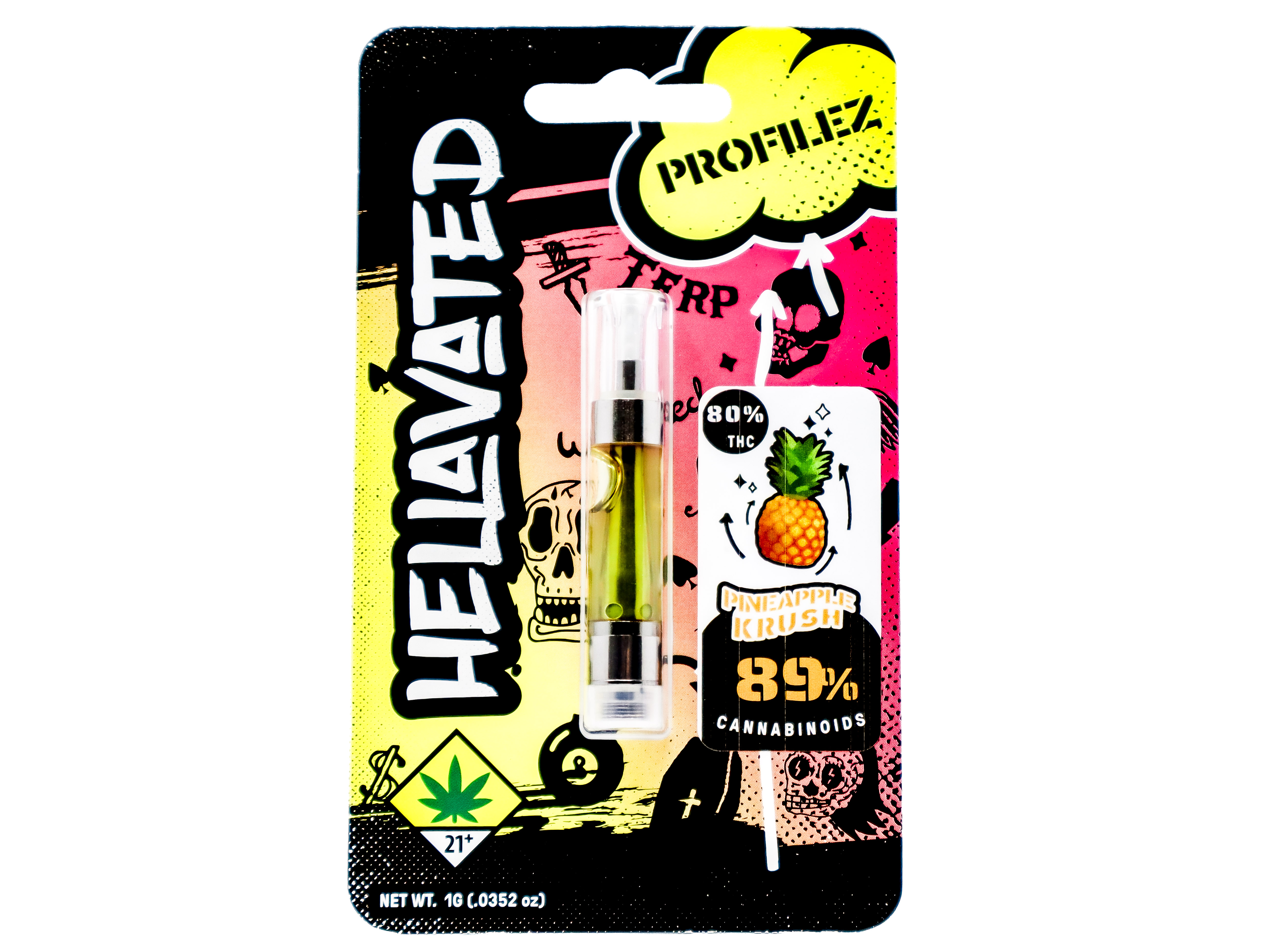 Photograph of product: AV Pineapple Krush Distillate Flavored Cart 48957