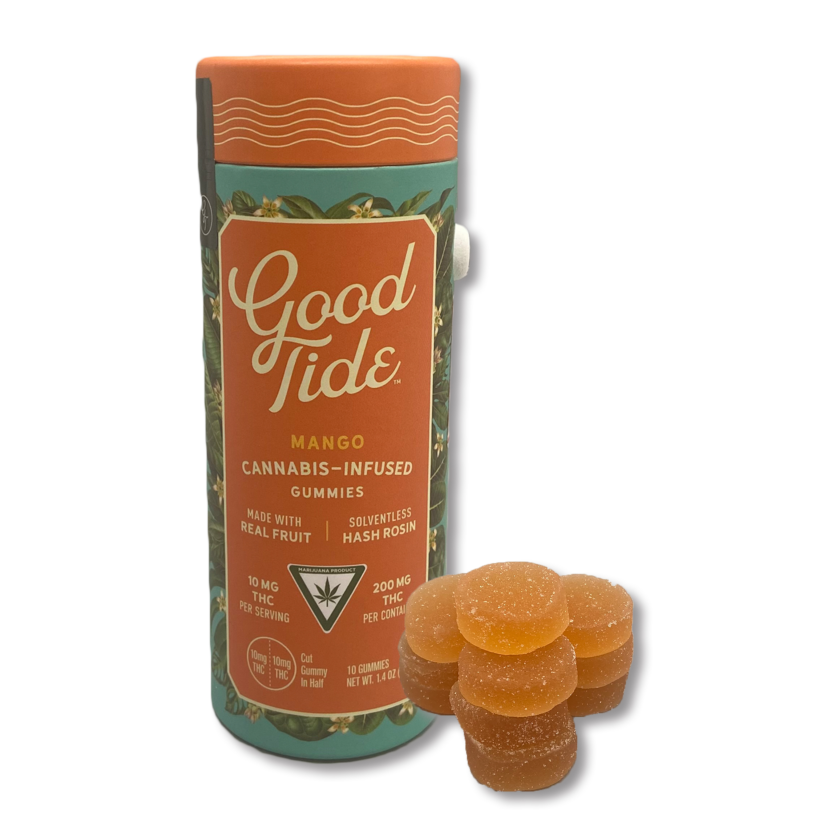 Photograph of product: Good Tide - Mango Gummies - 200mg