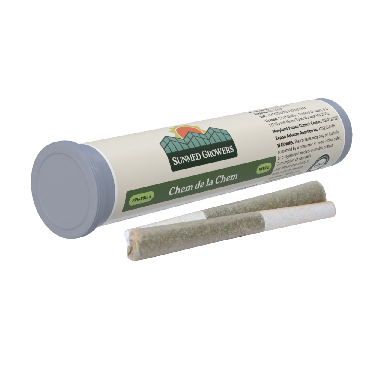 Photograph of product: Chem de la Chem Pre-Rolls 0.5g x 2pk | 1g