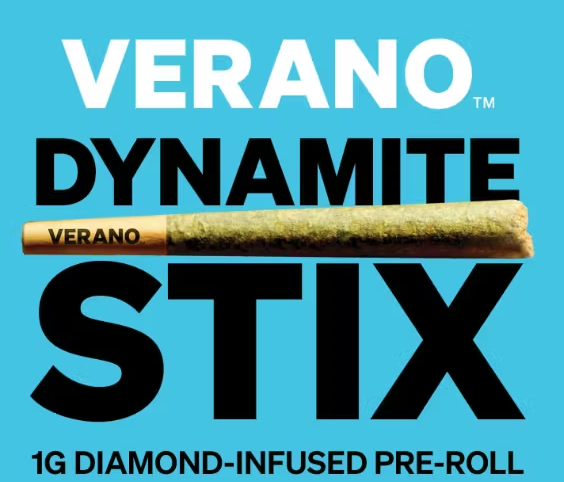 Photograph of product: Verano Reserve Pre-Roll Dynamite Stix 1g- PCG Runtz