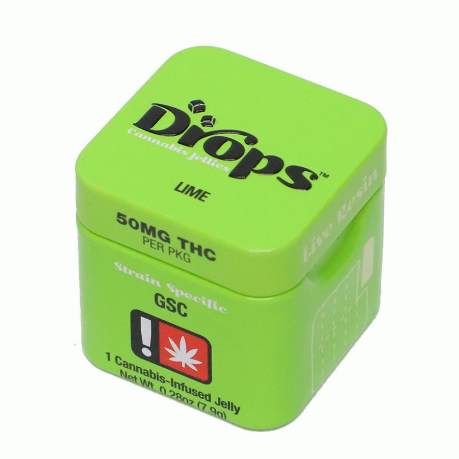 Photograph of product: !Gummy - Drops - Hybrid Lime - 100mg