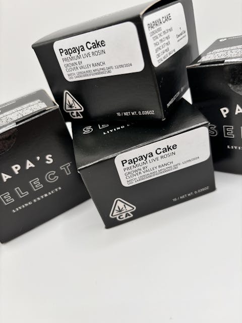 Photograph of product: Papaya Cake Live Rosin