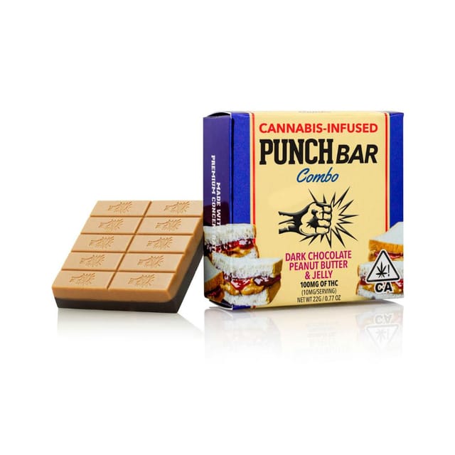 Photograph of product: Dark Chocolate PB Jelly | 100MG PunchBar