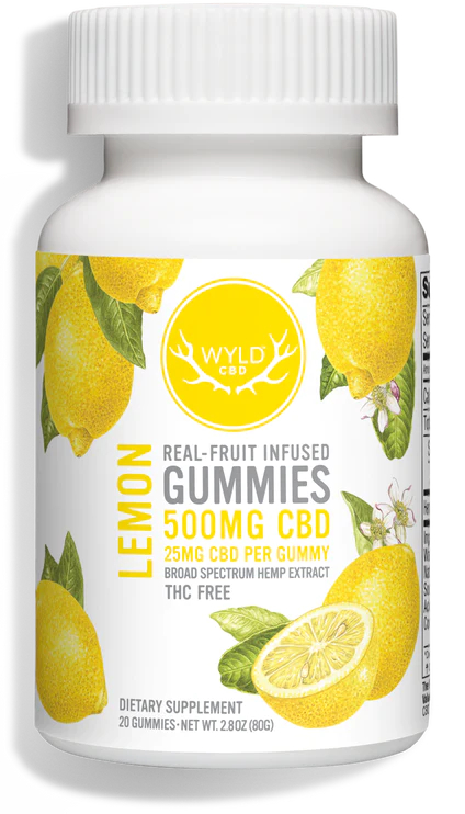 Photograph of product: WYLD | CBD | Gummies Lemon (CBD 500 mg) | 20 ct