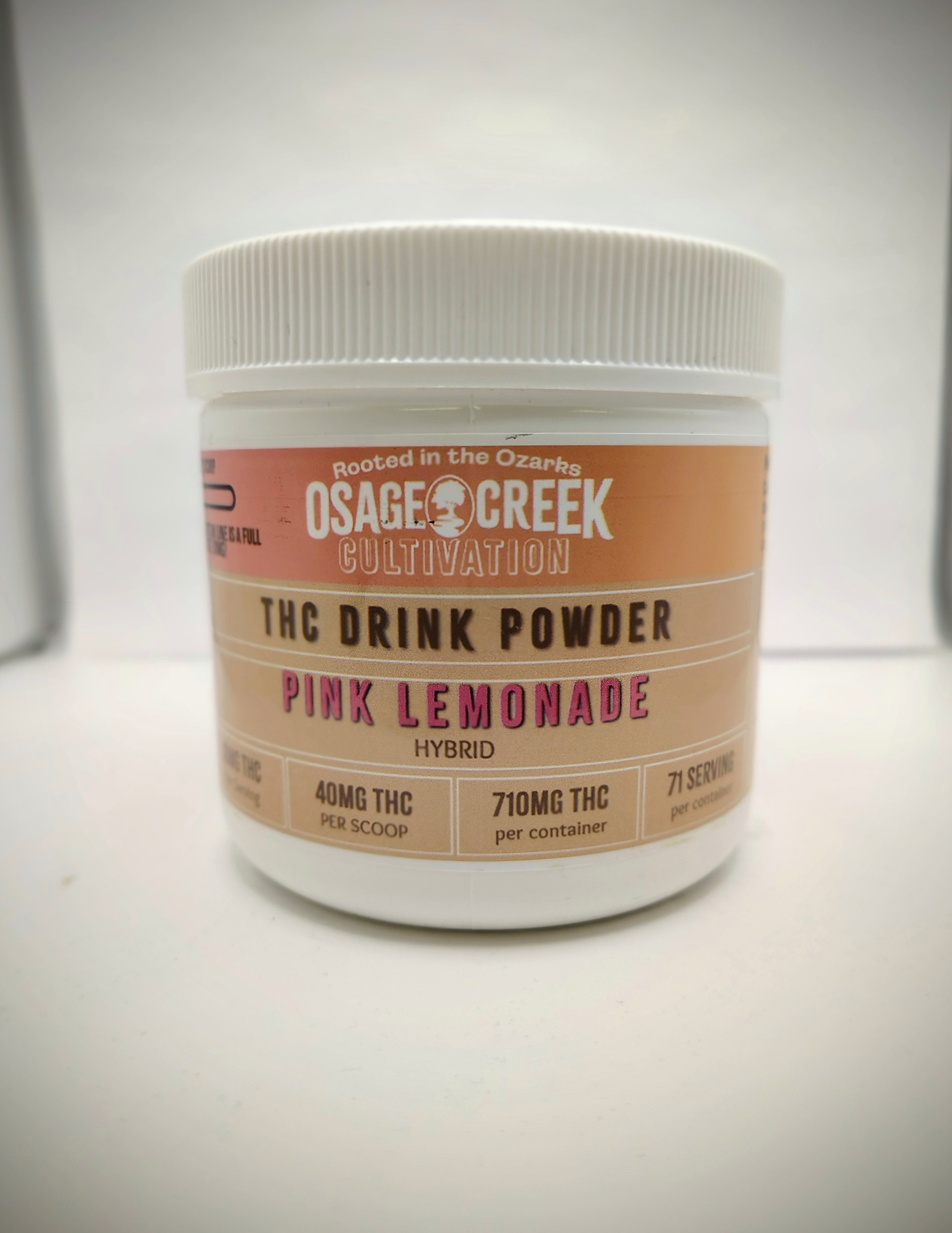 Photograph of product: Osage | J.D. | Pink Lemonade | Drink Mix | 710mg