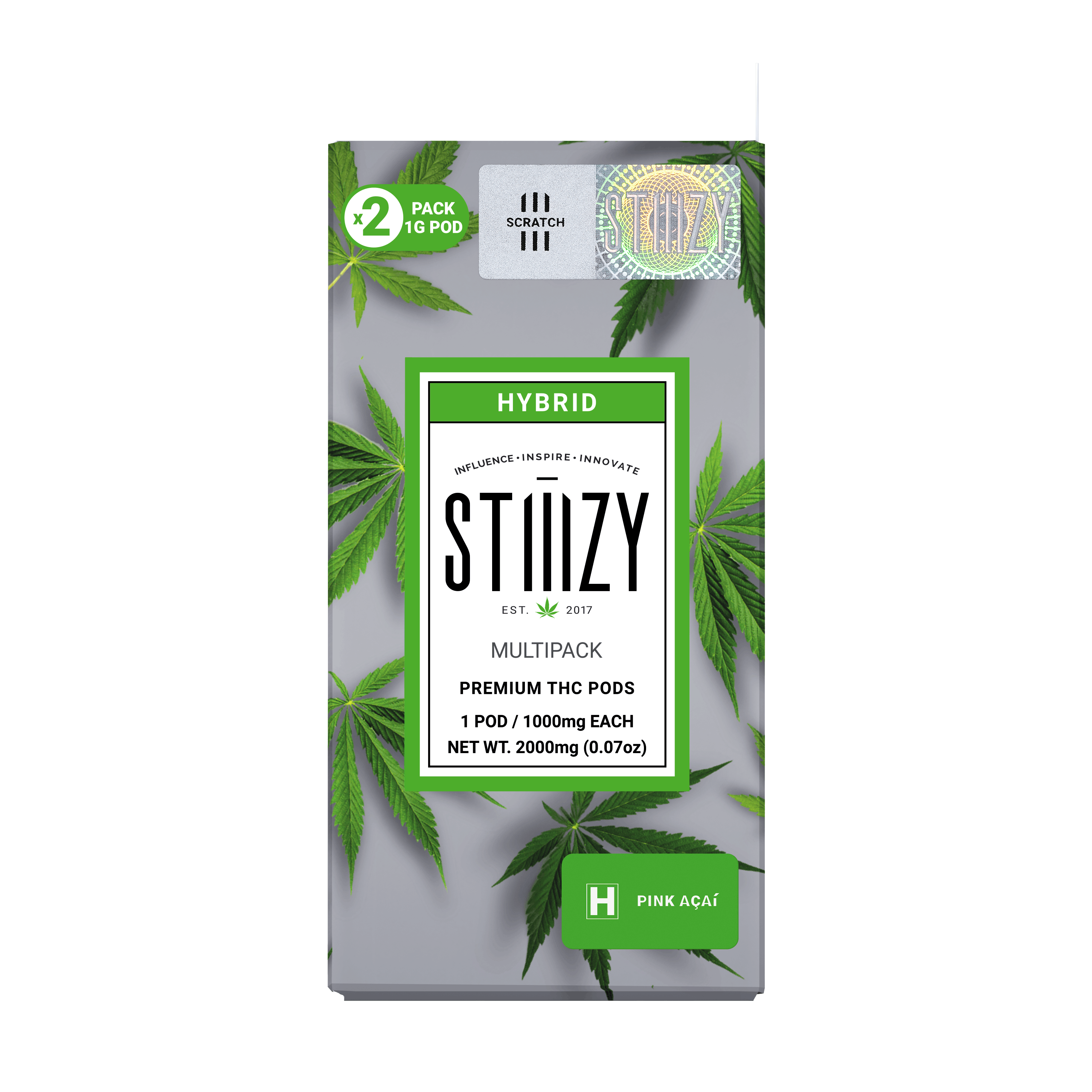 Photograph of product: 2000mg Pink Acai Pods 2pk