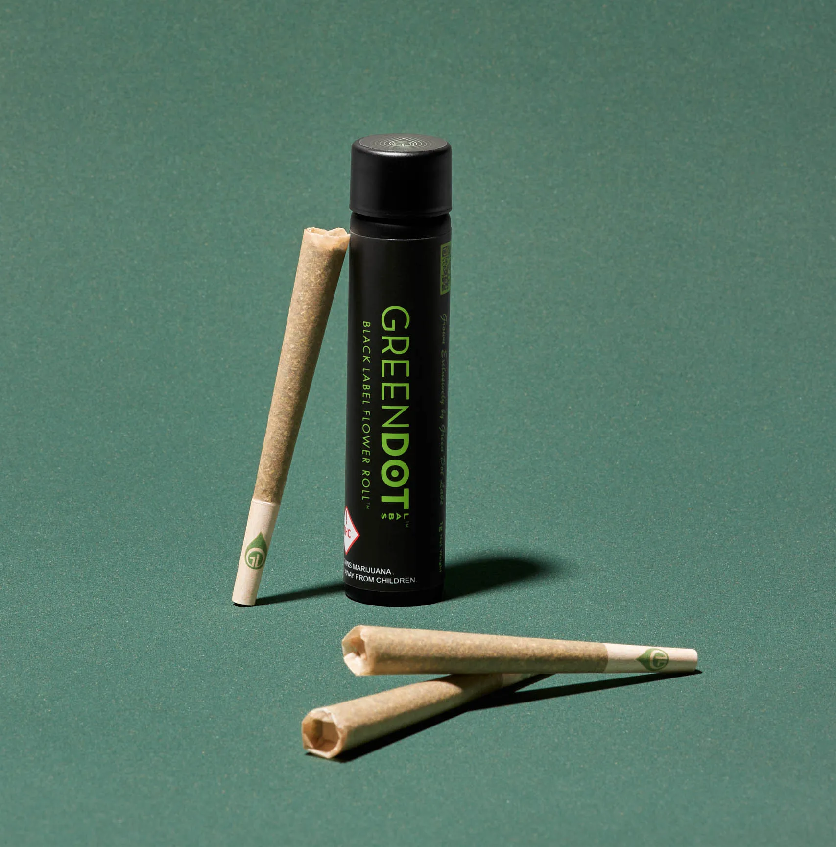 Photograph of product: Green Dot - Black Label Pre-Roll - Red Froot (H)
