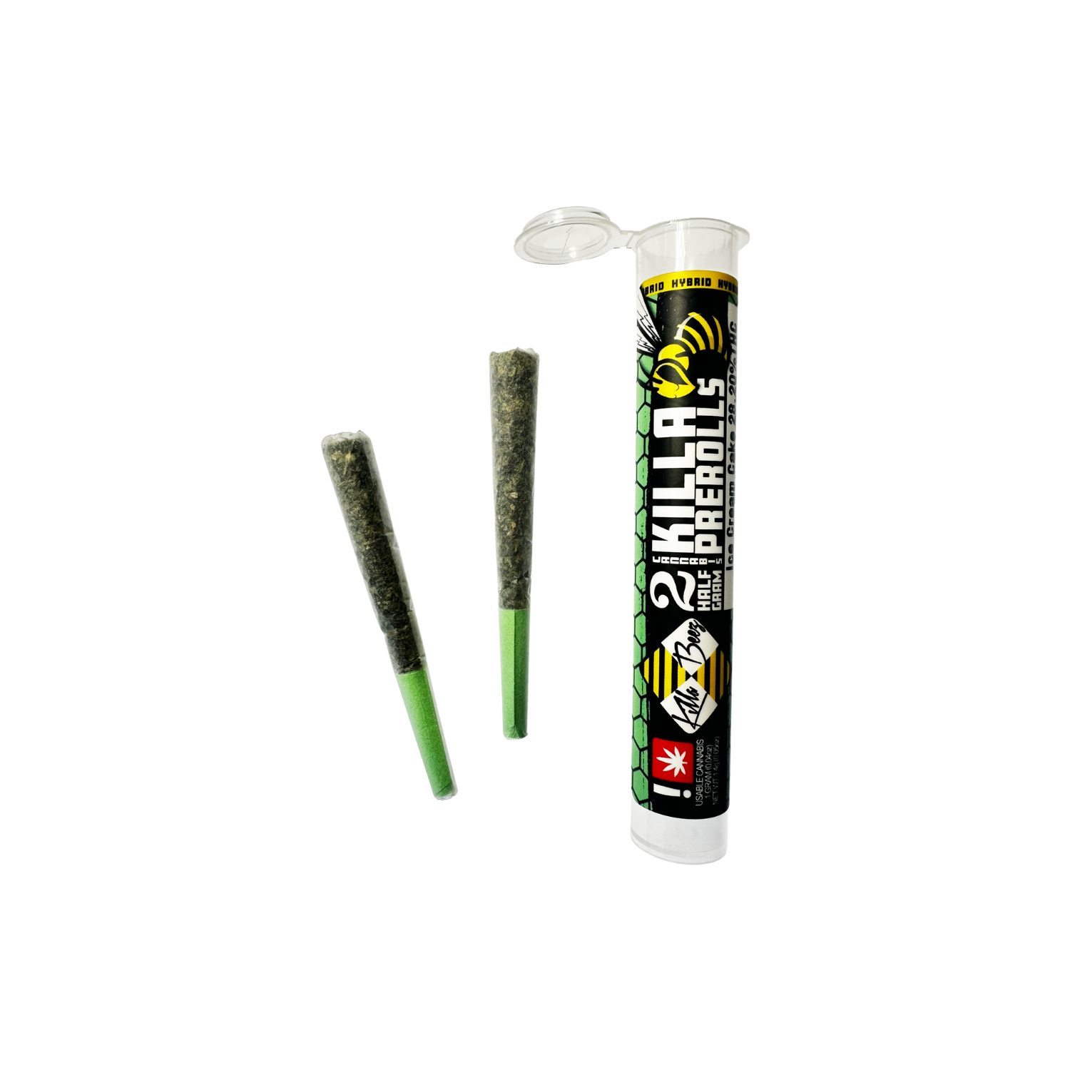 Photograph of product: Preroll | Killa Beez | Grapes Gas (I) | .5g 2pk