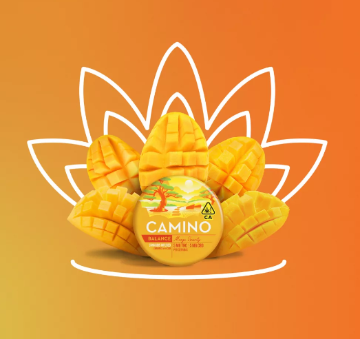 Photograph of product: Camino Sours | Mango Serenity 1: ummies | 100mg