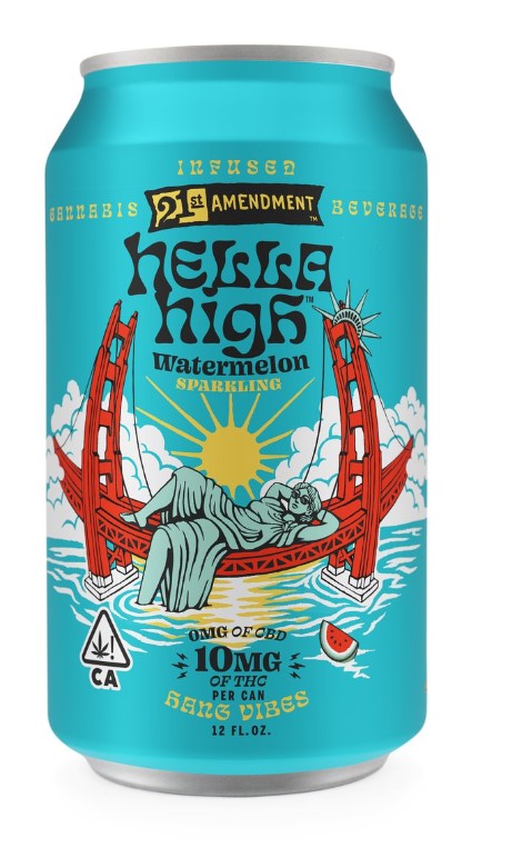 Photograph of product: HELLA HIGH WATERMELON 10MG