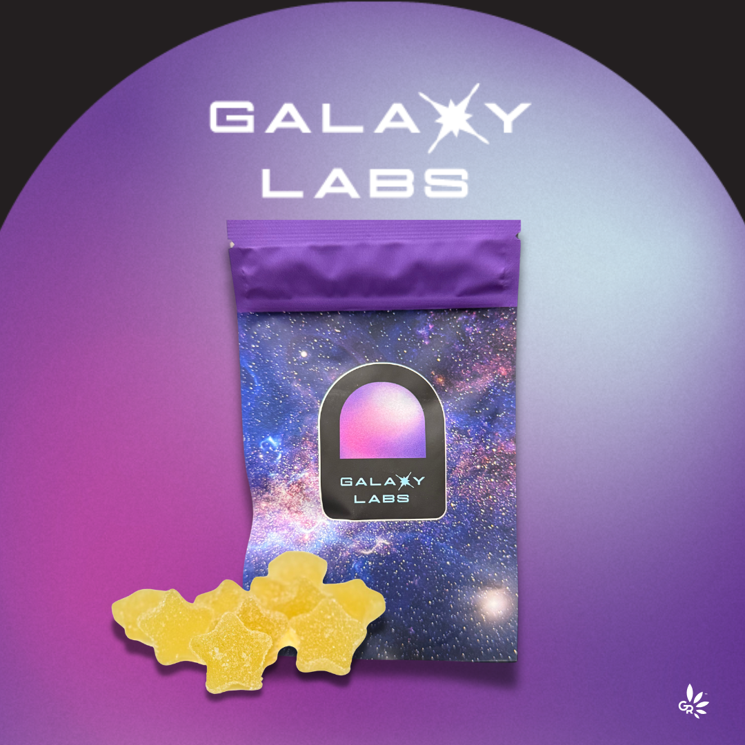 Photograph of product: Galaxy Labs - Gummies - Lunar Lemon Outer-Stellar Stars 1:1 TH-oui:CBN 10ct (100mg)