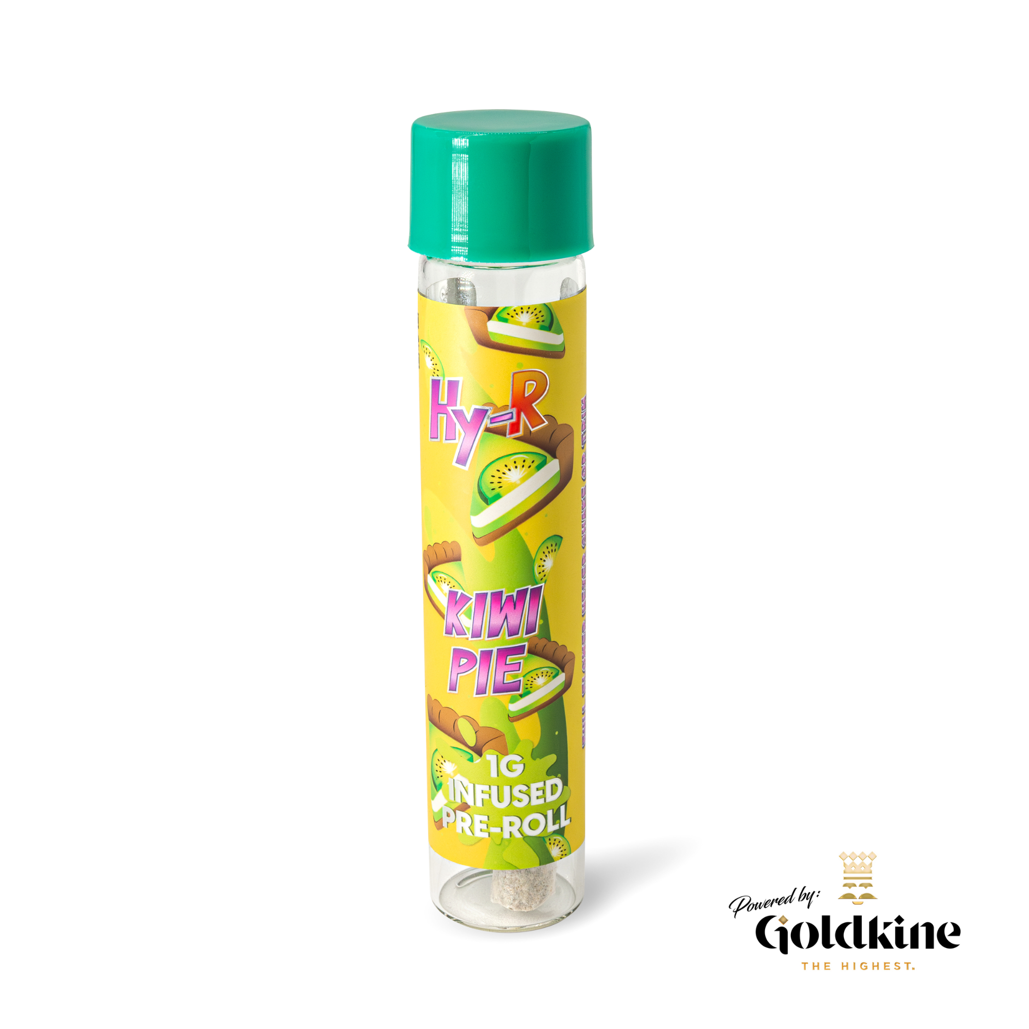 Photograph of product: Hy-R 1g Infused Preroll Kiwi Pie