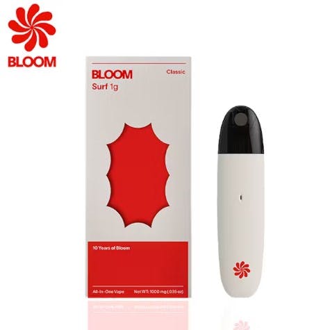 Photograph of product: Bloom Classic - Champagne Kush - Surf Vape (Ready To Use) - 1g - RTU Classic