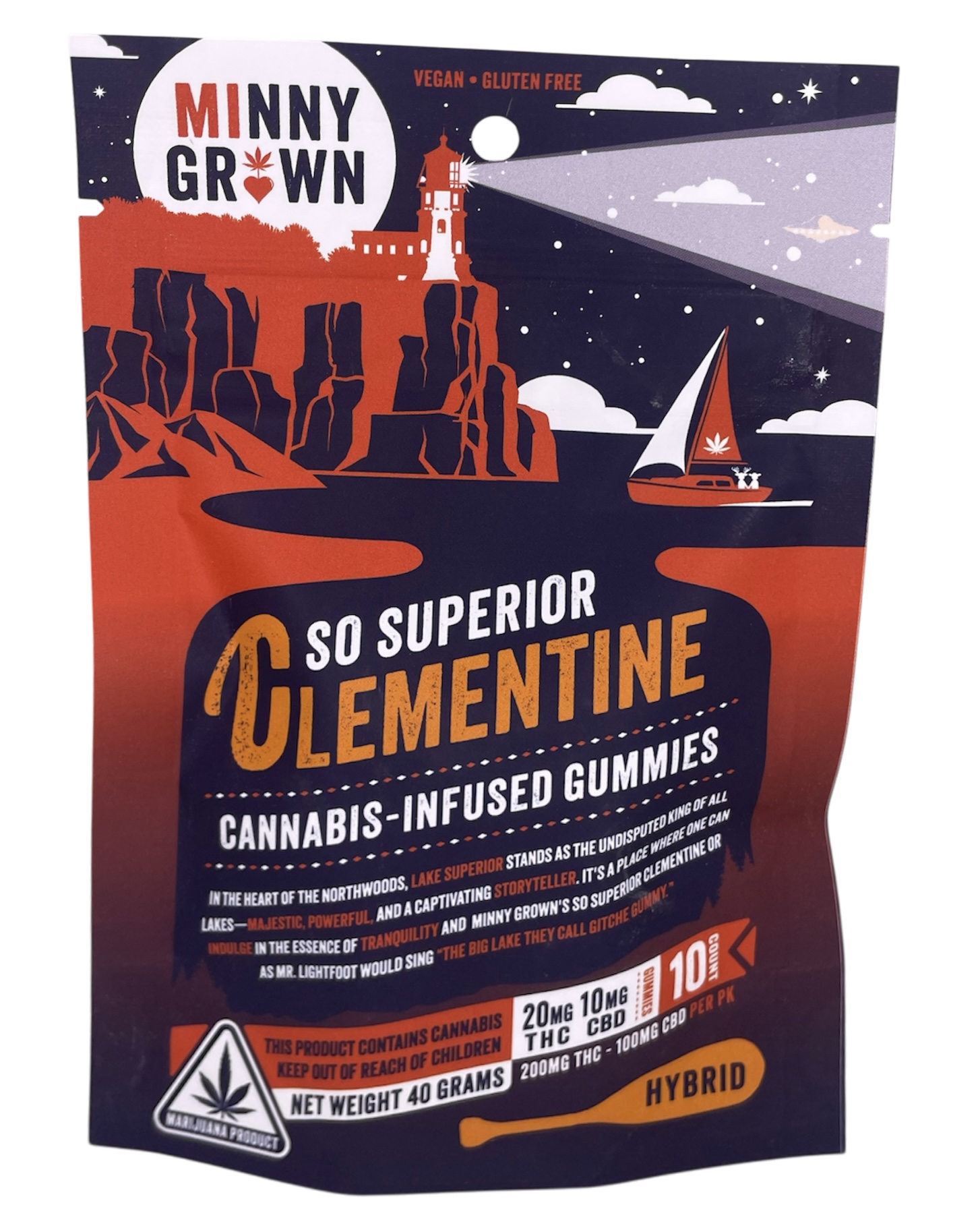 Photograph of product: 200mg So Superior Clementine Gummies W/ Cbd