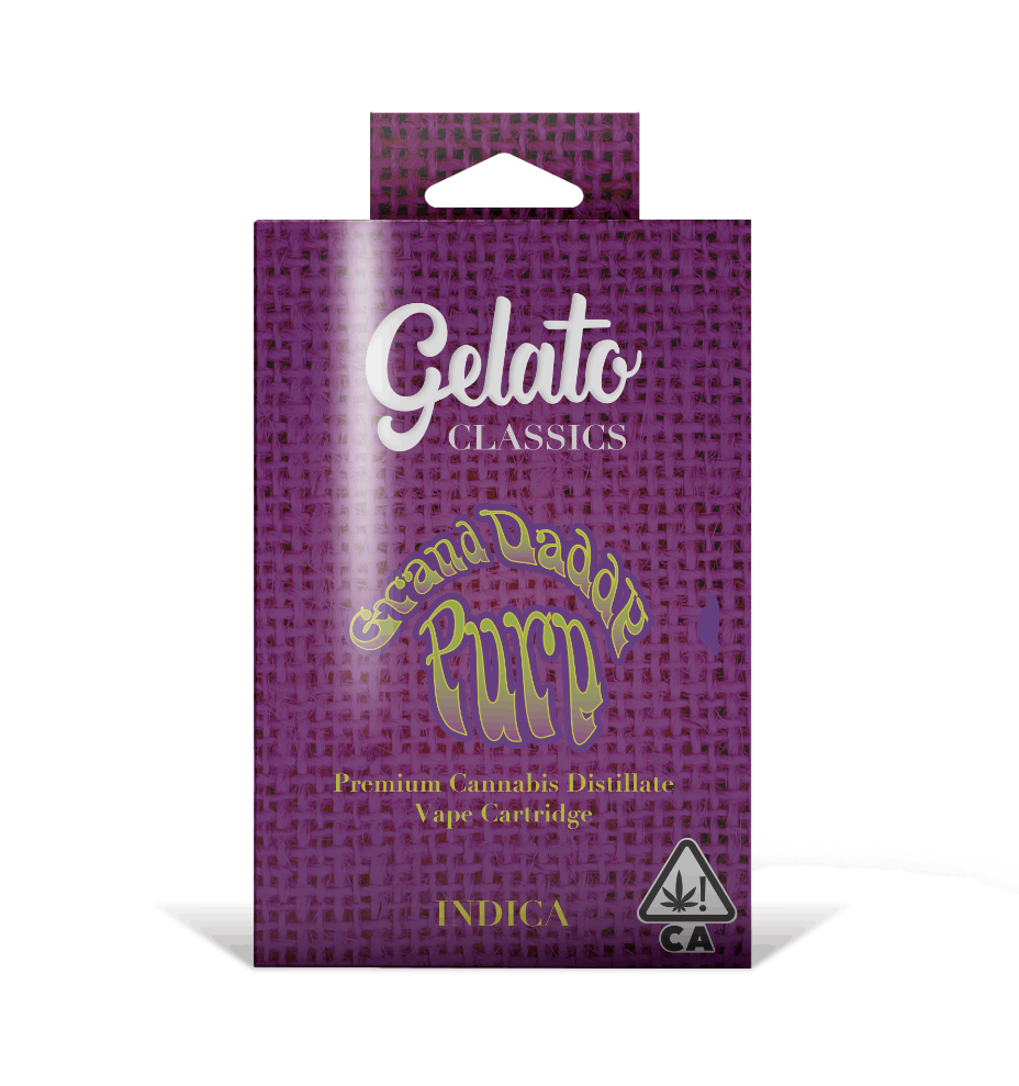 Photograph of product: Cartridge | Grandaddy Purple | 1g | Gelato