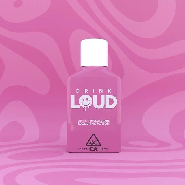 Photograph of product: Drink Loud Pink Lemonade 100mg