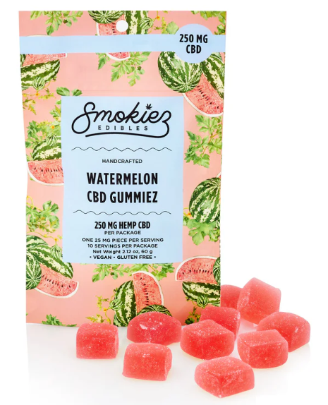 Photograph of product: Smokiez | Watermelon CBD Gummies 250mg
