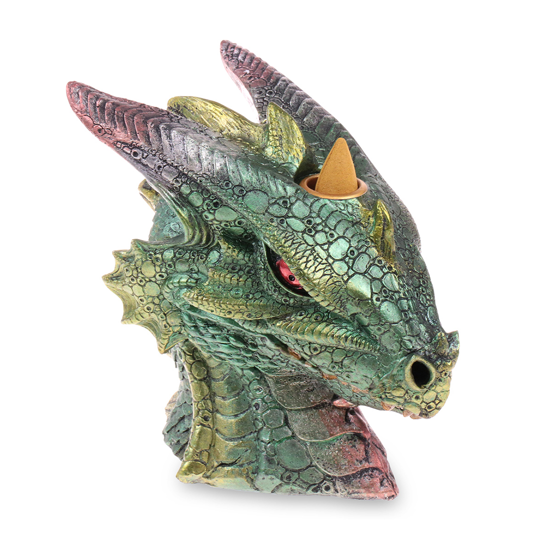 Photograph of product: Backflow Incense Burner- Big Green Dragon