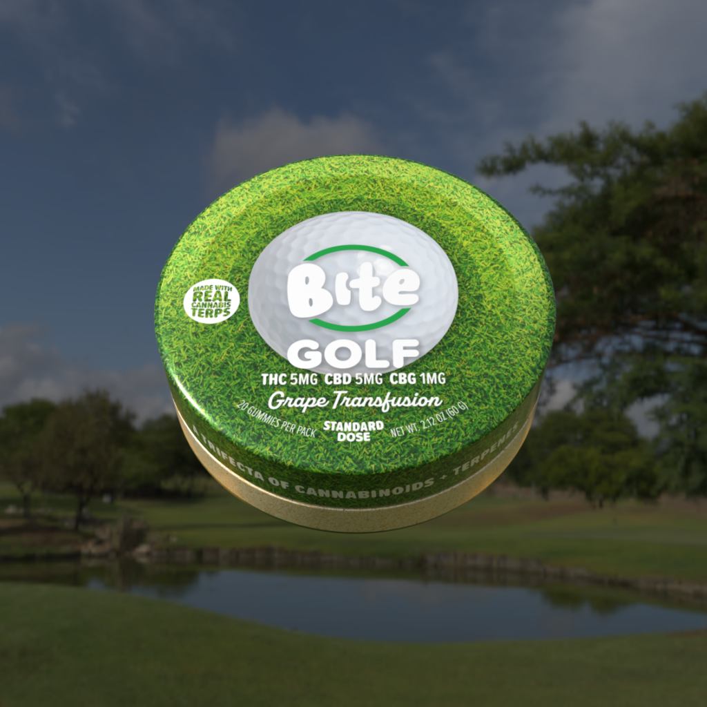 Photograph of product: 5:5:1 TH-oui/CBD/CBG Golf Grape Transfusion Gummies 20pk | 100mg