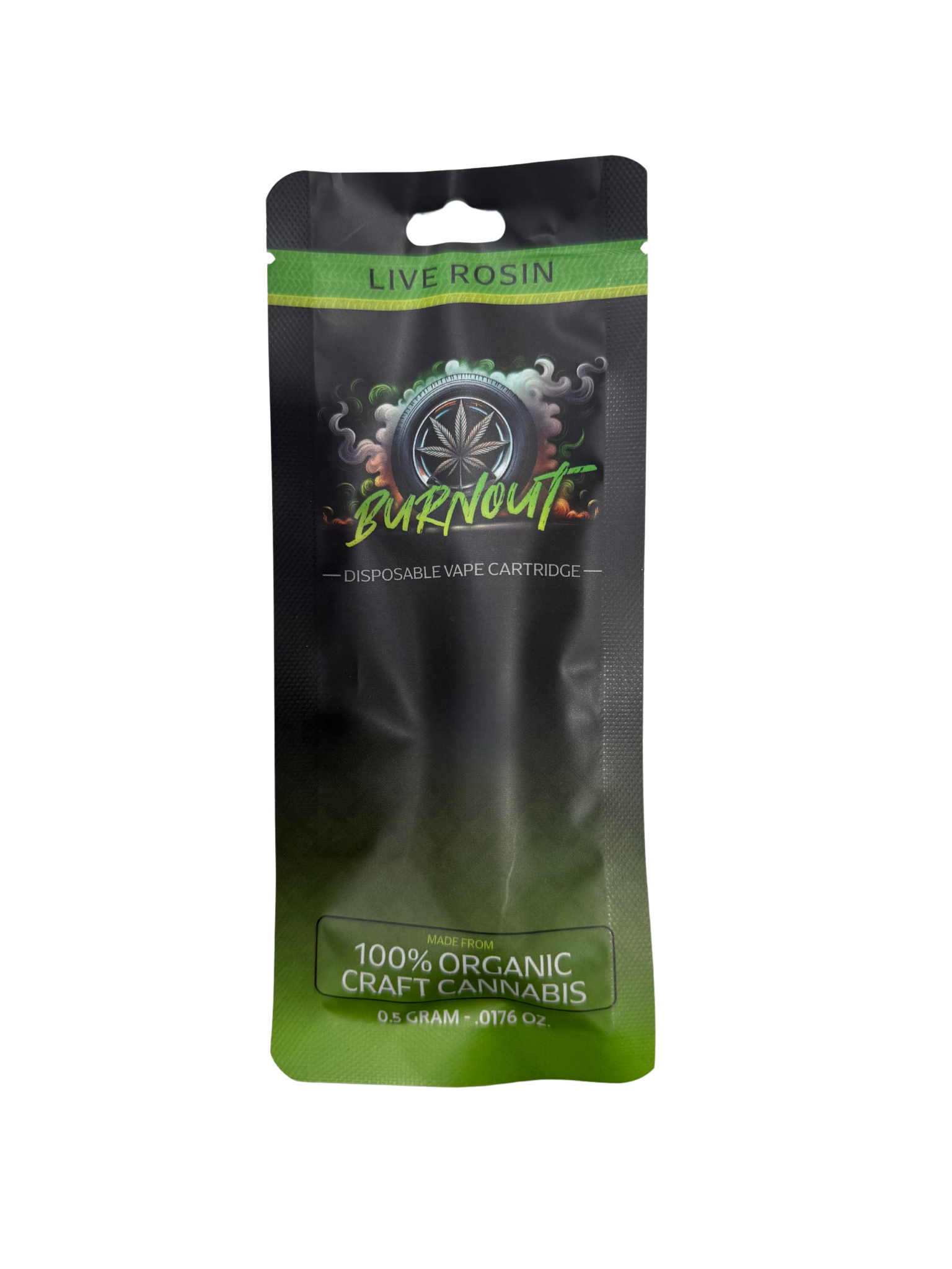Photograph of product: Burnout -  Snow G  - Live Rosin Disposable Vape