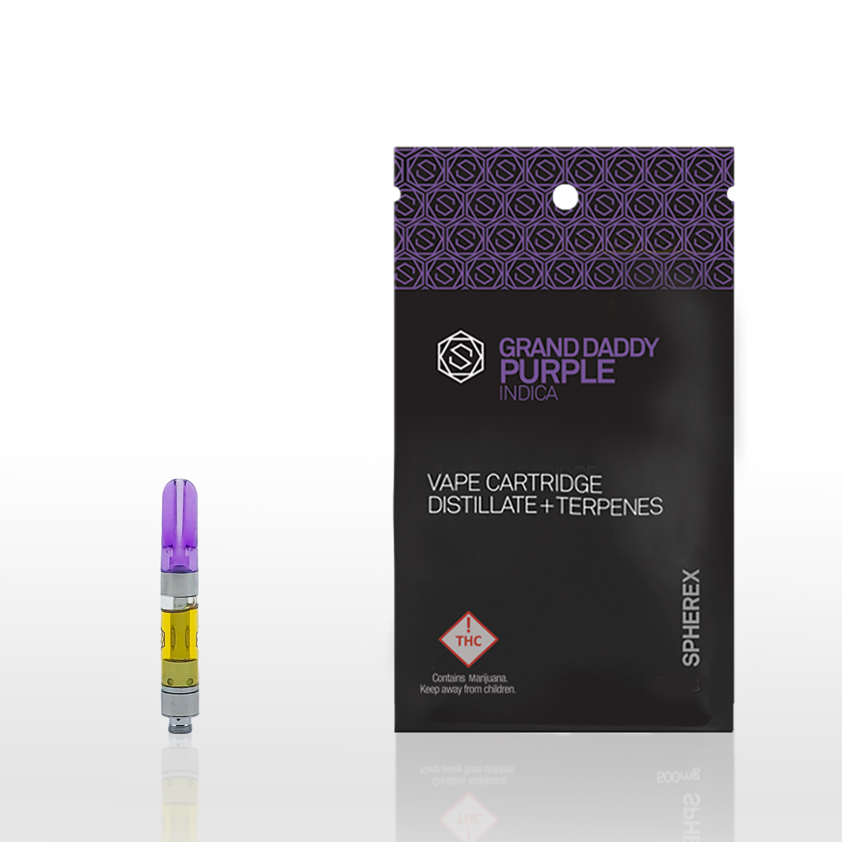 Photograph of product: Spherex Cartridge 1000mg: Grand Daddy Purple