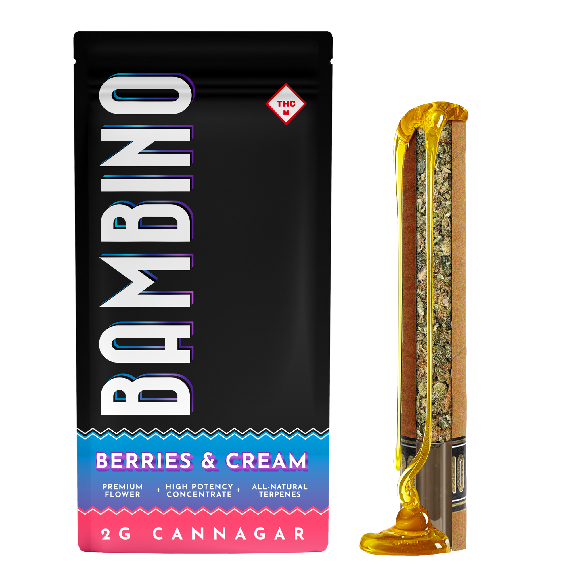 Photograph of product: Bambino - Infused Blunt Berries and Cream - 2g
