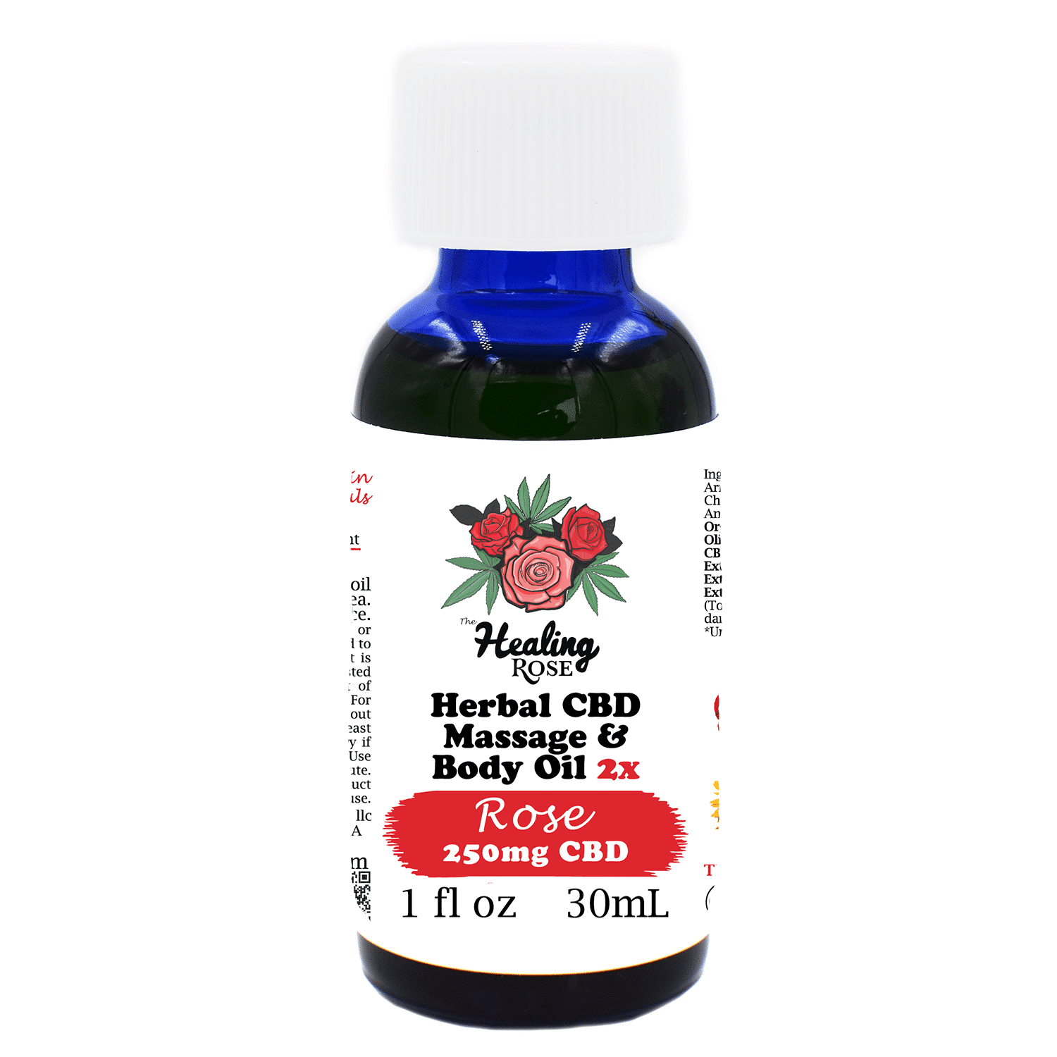 Photograph of product: Rose Herbal 2X Massage & Body Oil | 375mg - The Healing Rose