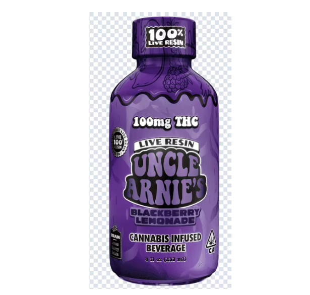 Photograph of product: Blackberry Lemonade [H] | 8oz 100mg Live Resin Beverage | Uncle Arnie's