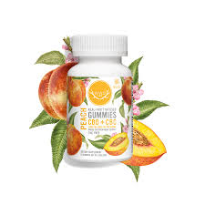 Photograph of product: Wyld CBD Gummies "Mood"- 10ct Peach (20mg CBD & 10mg CBC)