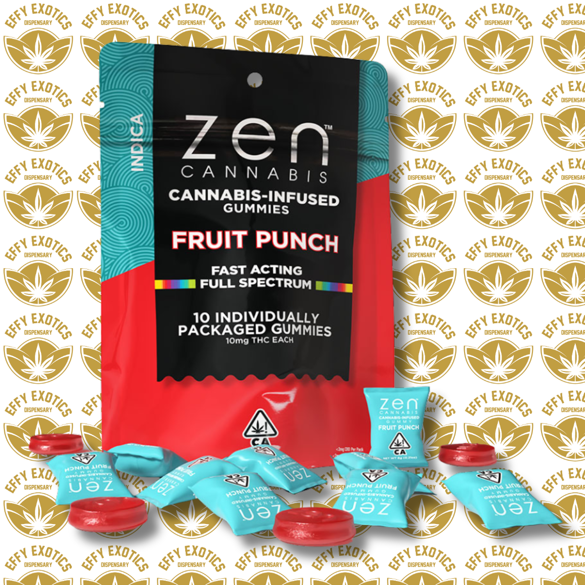 Photograph of product: Gummy - ZEN - Oui'd Fruit Punch 100mg