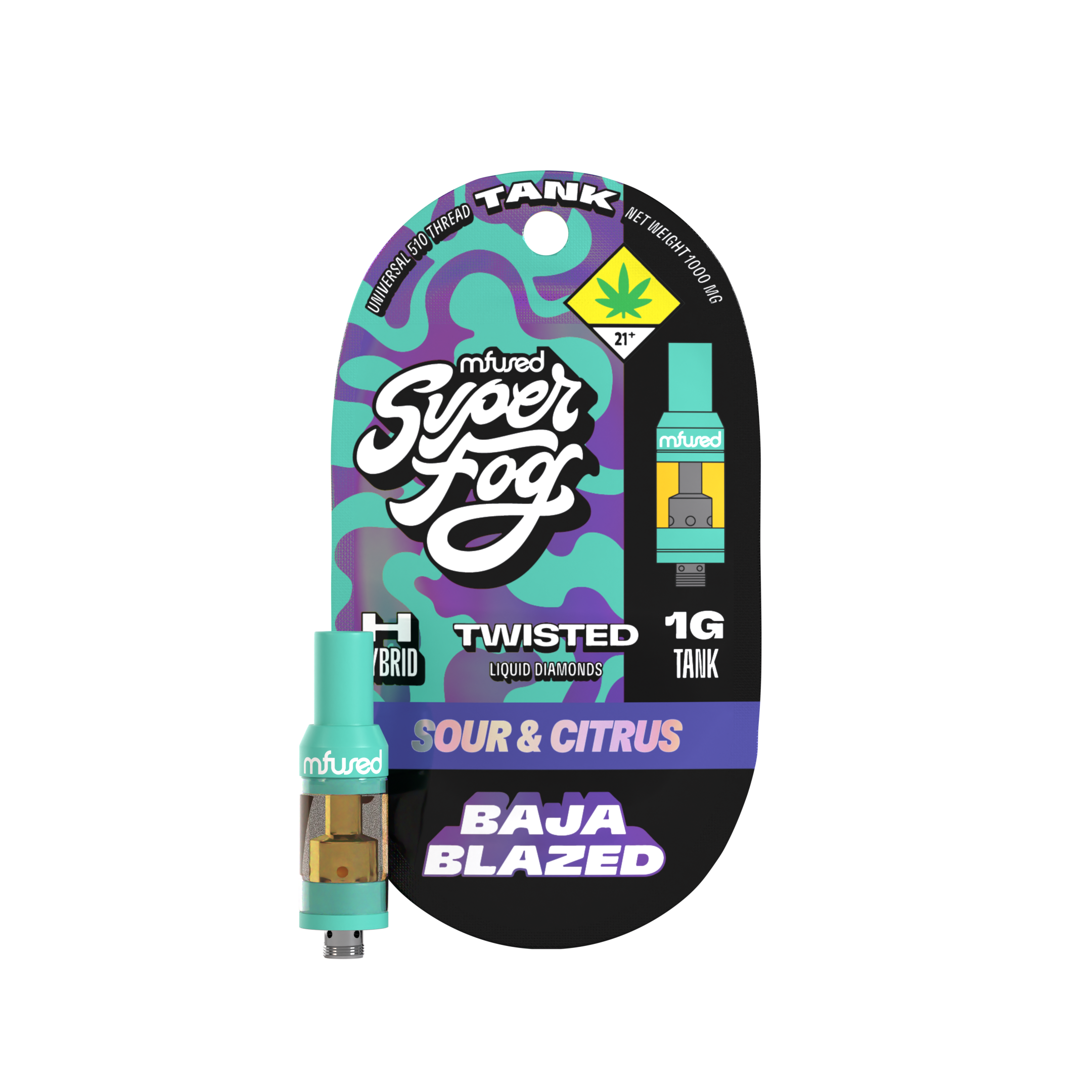 Photograph of product: Mfused Twisted - Baja Blazed (H) - Vape - Distillate 510 - 1g