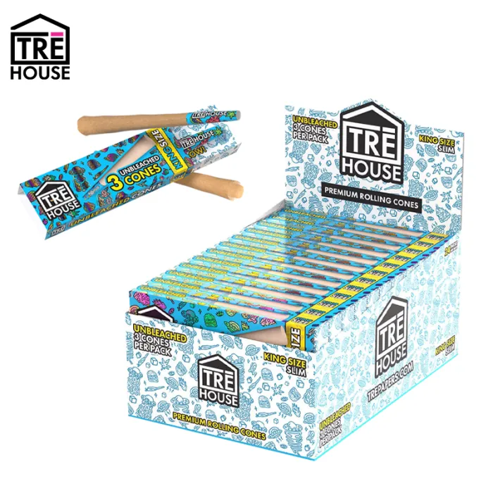 Photograph of product: AK Wholesale | Tre House Unbleached King-Sized Slim | 3PK