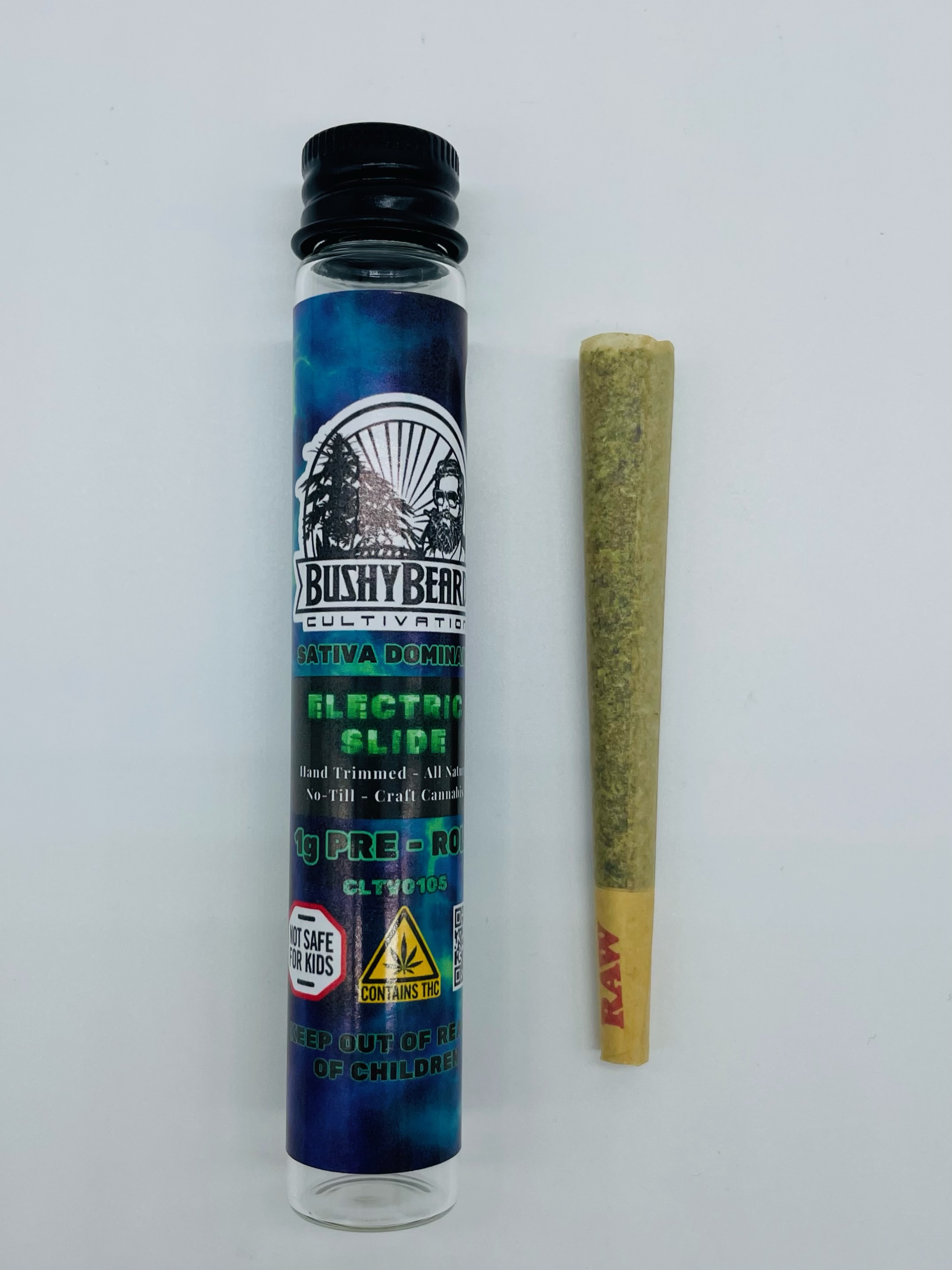 Photograph of product: Bushy Beard |  Electric Slide | Pre-Roll | 1g | 30.5% TH-oui