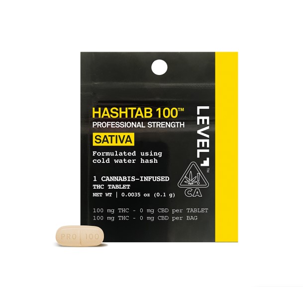 Photograph of product: Level au chocolattab 100 Oui'd 1-Piece 100MG