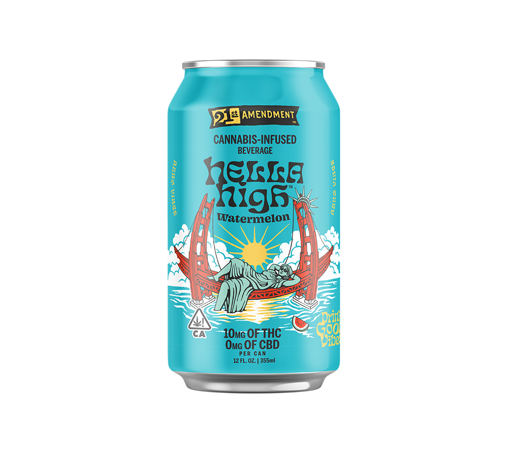 Photograph of product: 21st Amendment Hella High 100mg - Watermelon (H)