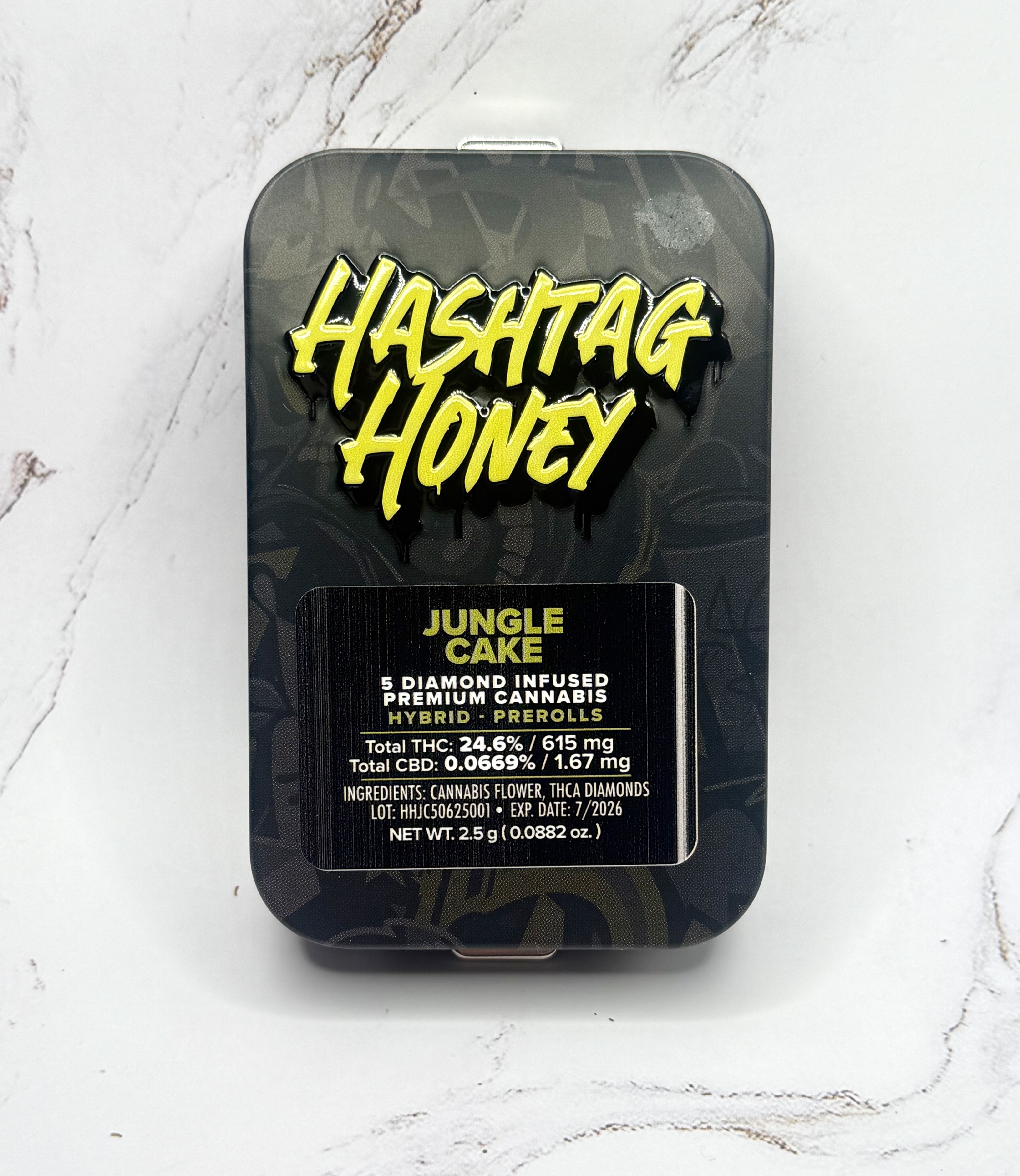 Photograph of product: au chocolattag Honey - Jungle Cake - 5pk Prerolls