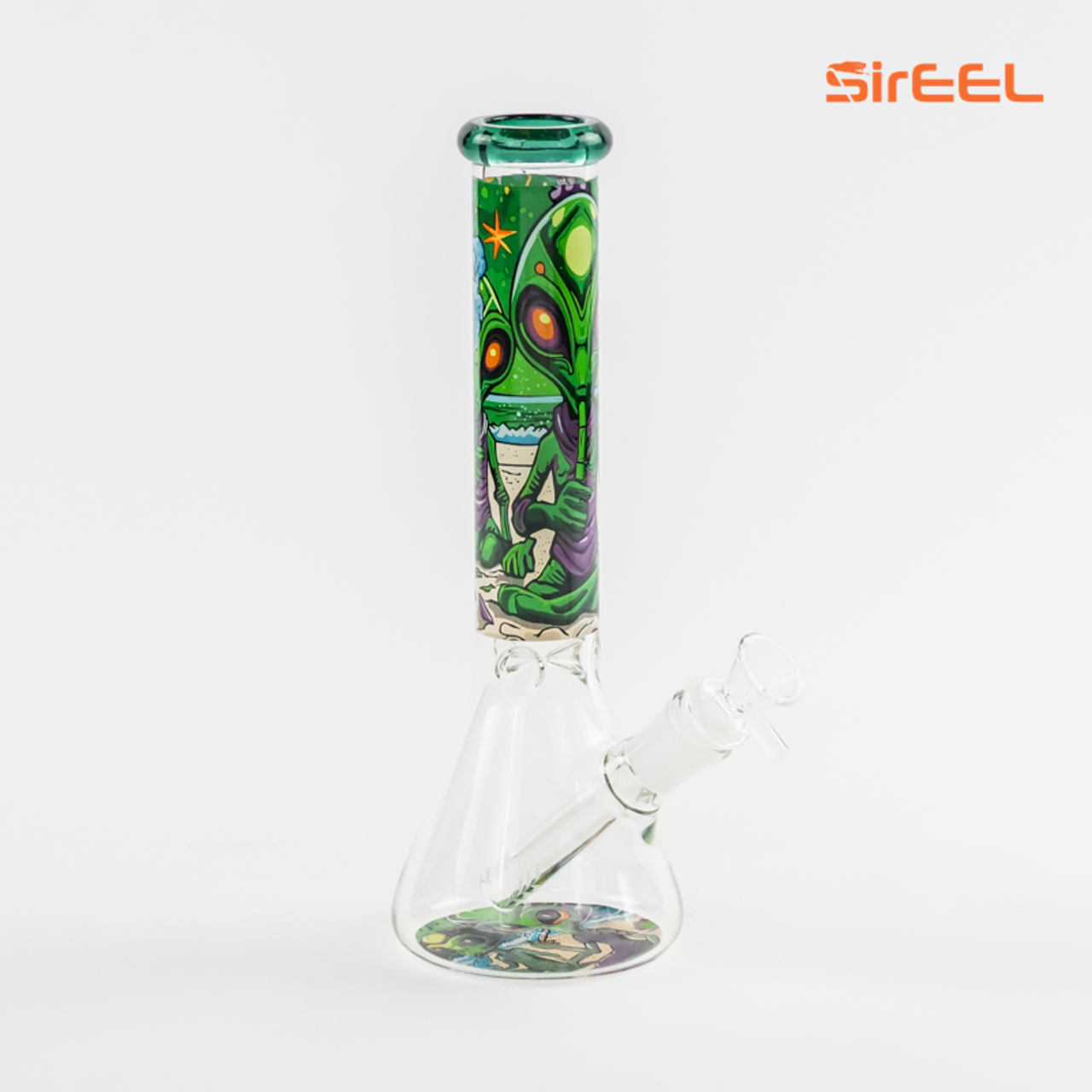 Photograph of product: $40 10" SirEEL Ancient Alien Beaker Bong with Bowl