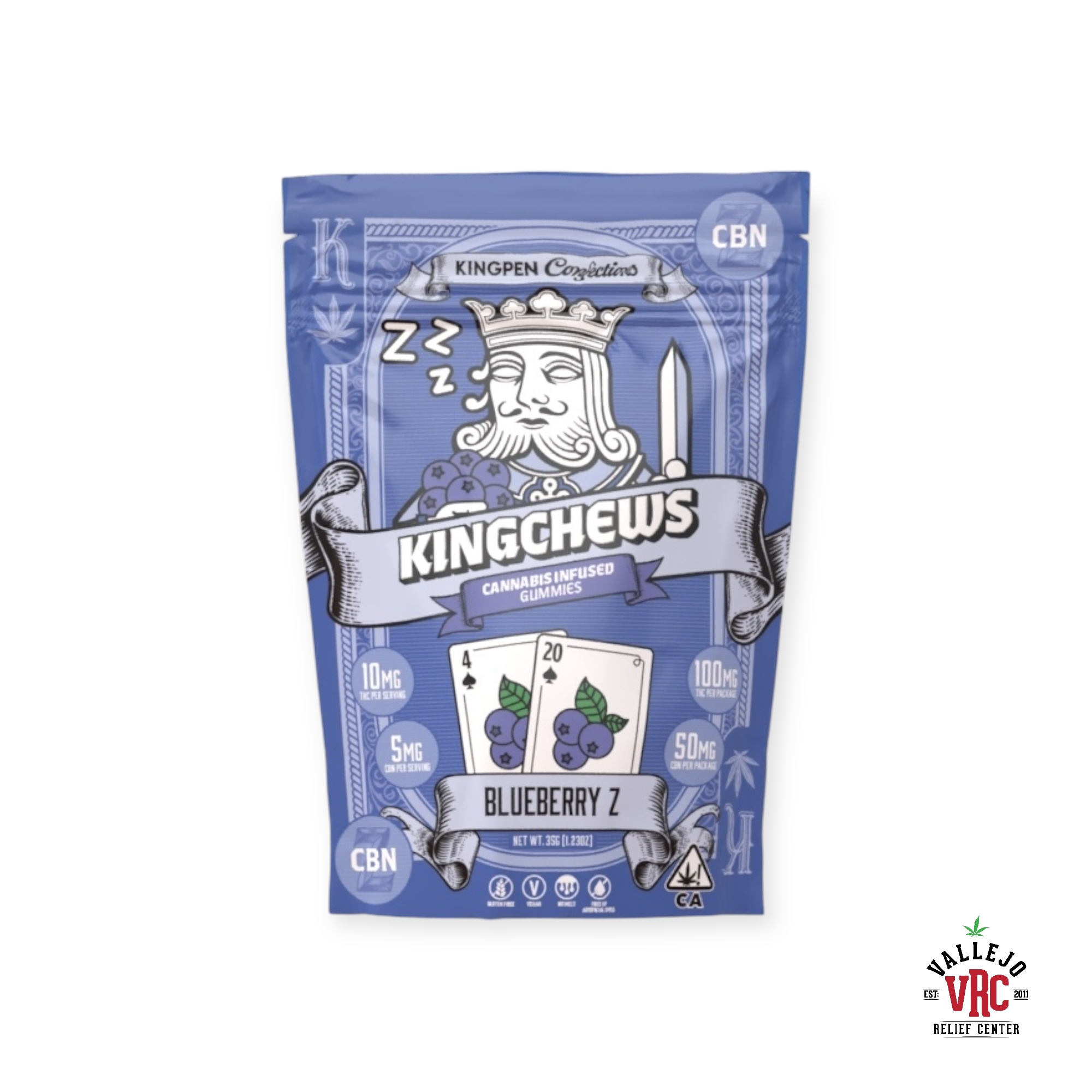 Photograph of product: KINGCHEWS-BLUEBERRY Z 2:1