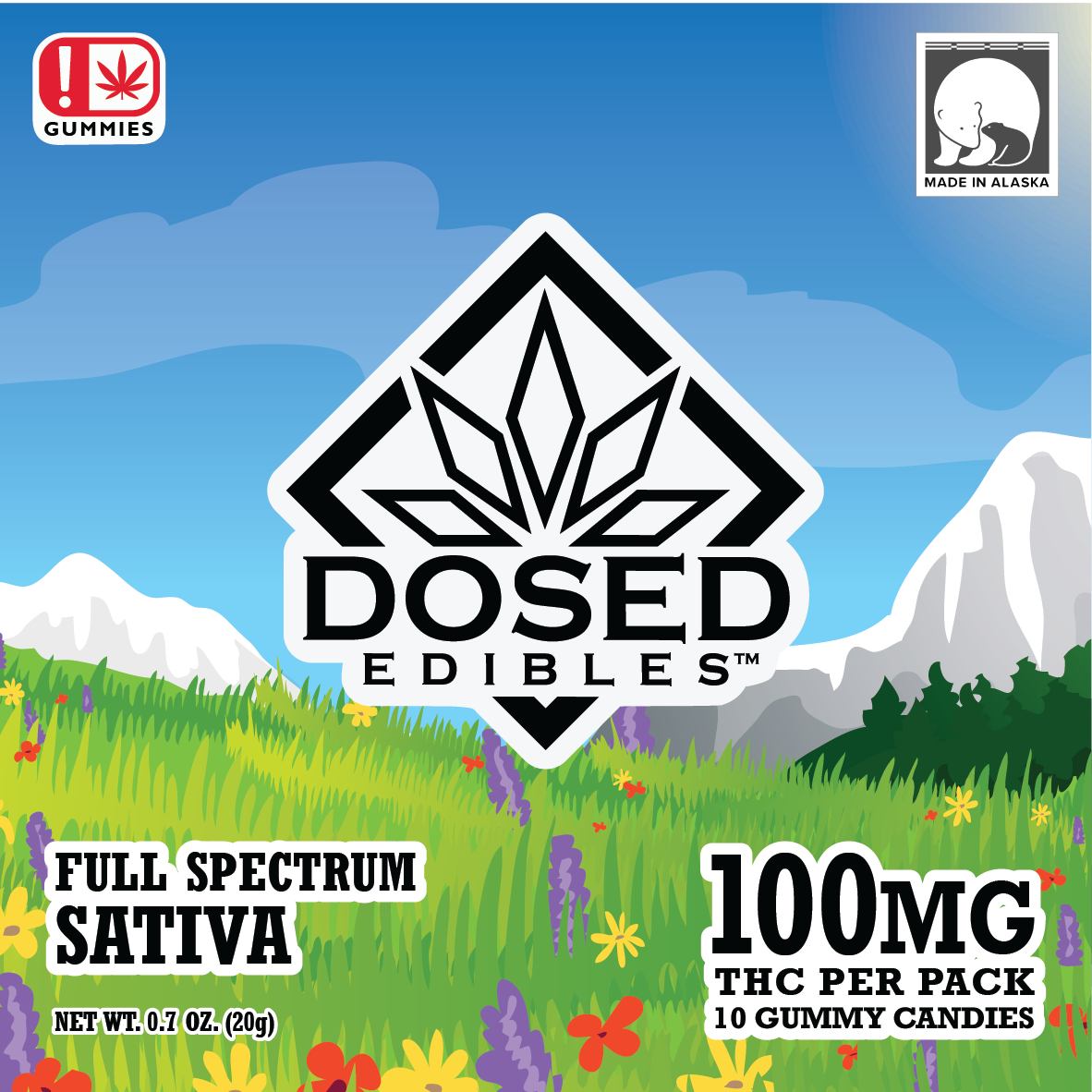 Photograph of product: Dosed Gummies - Full Spectrum Oui'd - 100mg