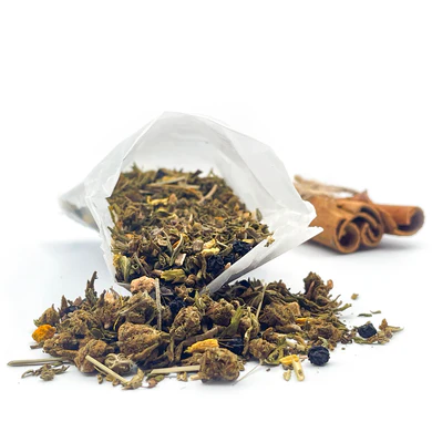 Photograph of product: Harmonizing Hemp Herbal Tea | Includes 2 Cinnamin Sticks | Fingerboard Farms