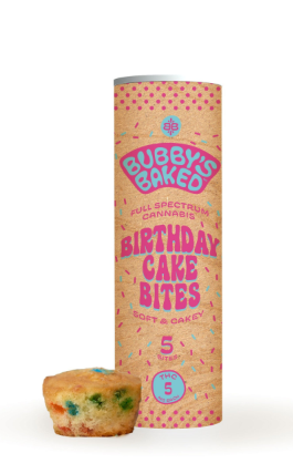 Photograph of product: Bubby's Baked - Baked Goods - Birthday Cake [5mg each, 25mg Total]